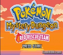 Pokemon Mystery Dungeon Red Rescue Team Rom Download