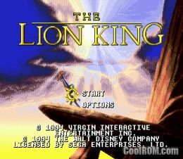 Lion King ROM Download for Sega Genesis - CoolROM.com.au